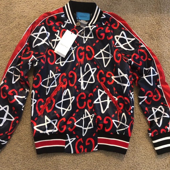 guccighost blue jacket guccighost blue jacket